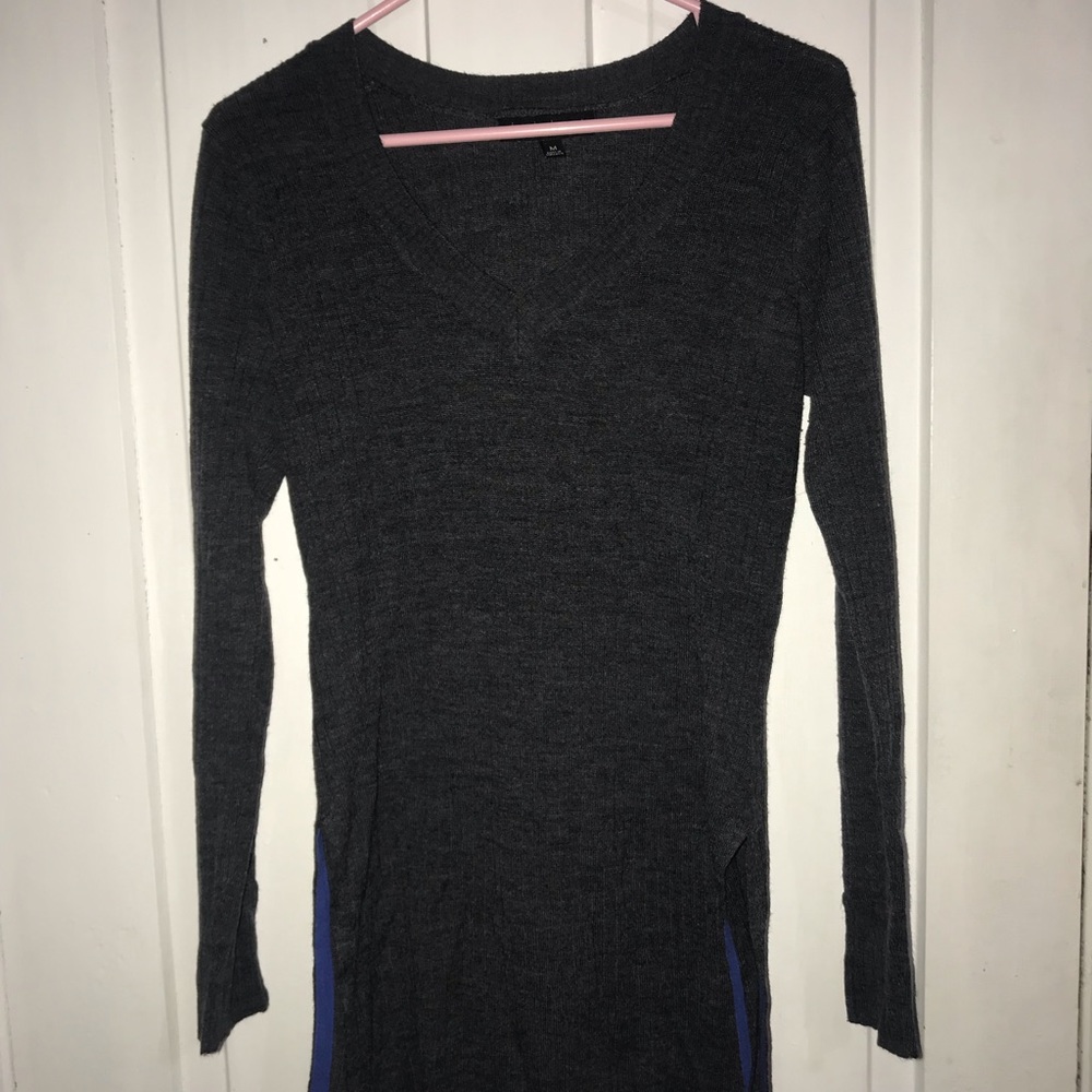 Derek Heart long Gray sweater